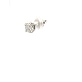 14k White Gold .50ct G SI1 Round Single Diamond Stud Earring